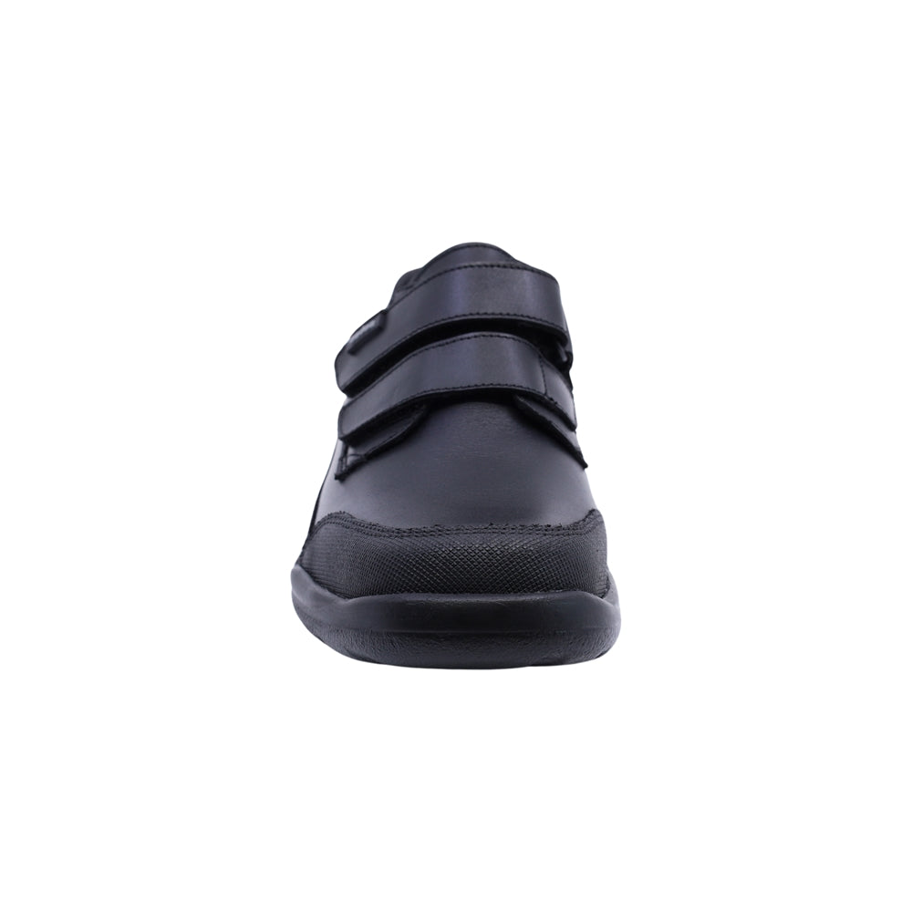 Zapato escolar Audaz para niño de piel negro Tadeo con anti-raspaduras