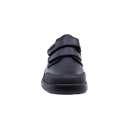 Zapato escolar Audaz para niño de piel negro Tadeo con anti-raspaduras
