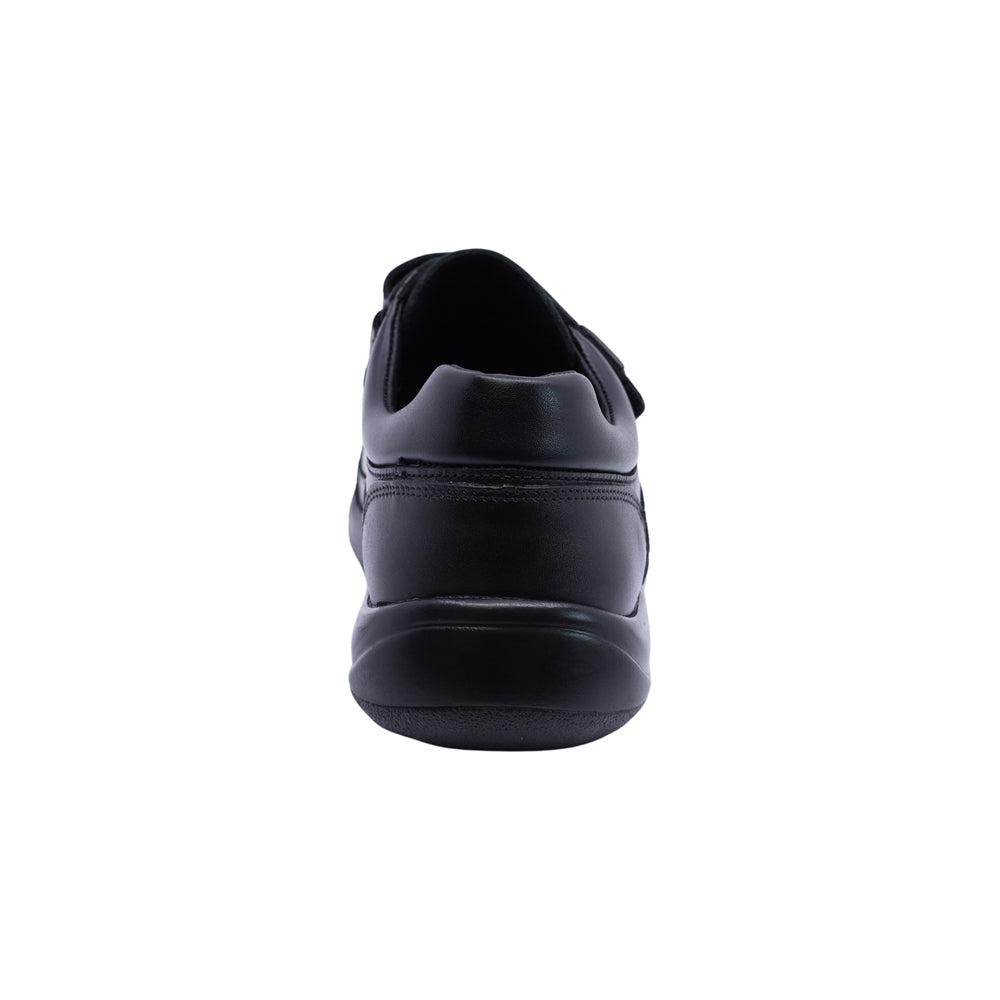 Zapato escolar Audaz para niño de piel negro Tadeo con anti-raspaduras