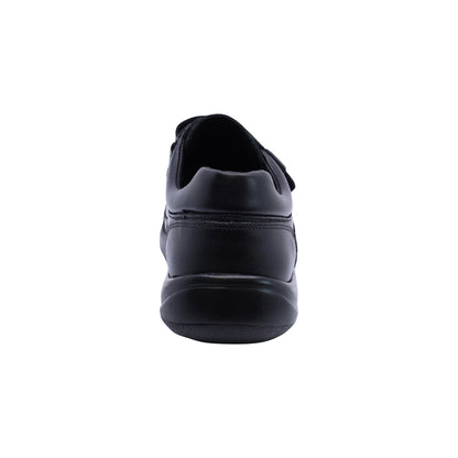 Zapato escolar Audaz para niño de piel negro Tadeo con anti-raspaduras