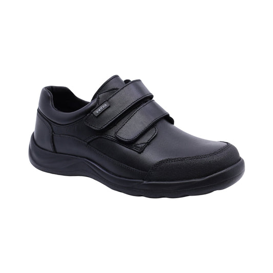 Zapato escolar Audaz para niño de piel negro Tadeo con anti-raspaduras