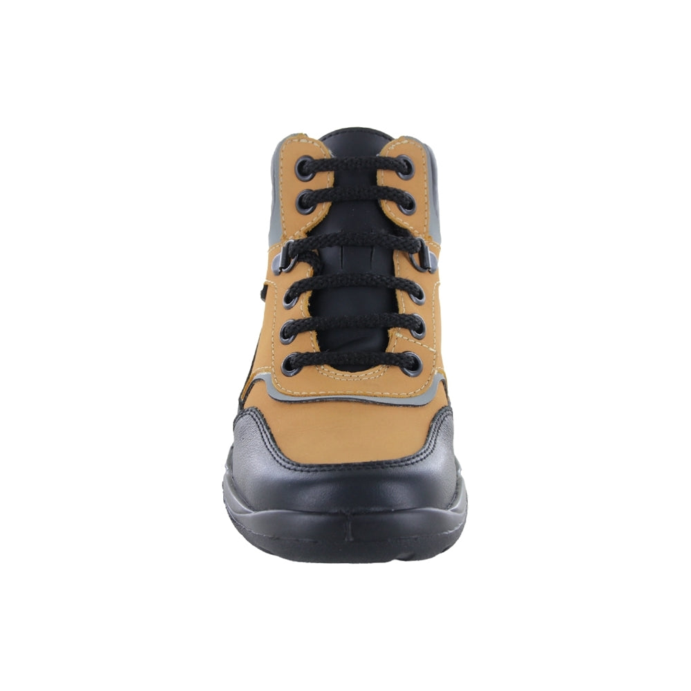 Botas para Niño Audaz Material Piel Color Miel Tadeo con Agujetas