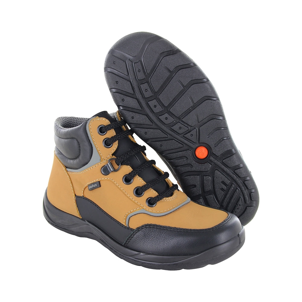 Botas para Niño Audaz Material Piel Color Miel Tadeo con Agujetas