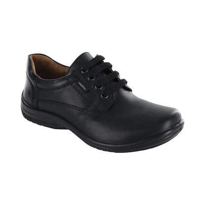 Zapato Escolar Audaz para niño en piel negro Torino con agujeta