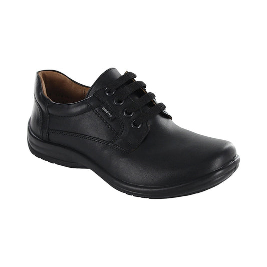 Zapato Escolar Audaz para niño en piel negro Torino con agujeta