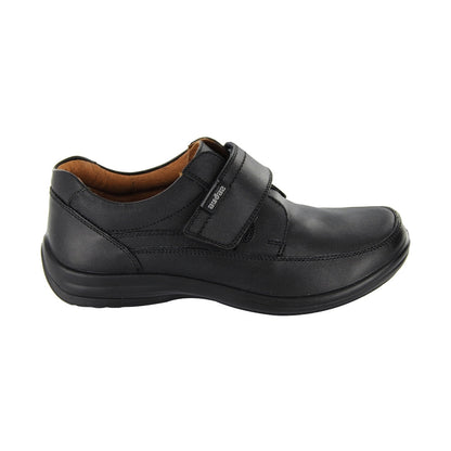 Zapato Escolar Audaz para niño en piel negro Torino con tira de contacto