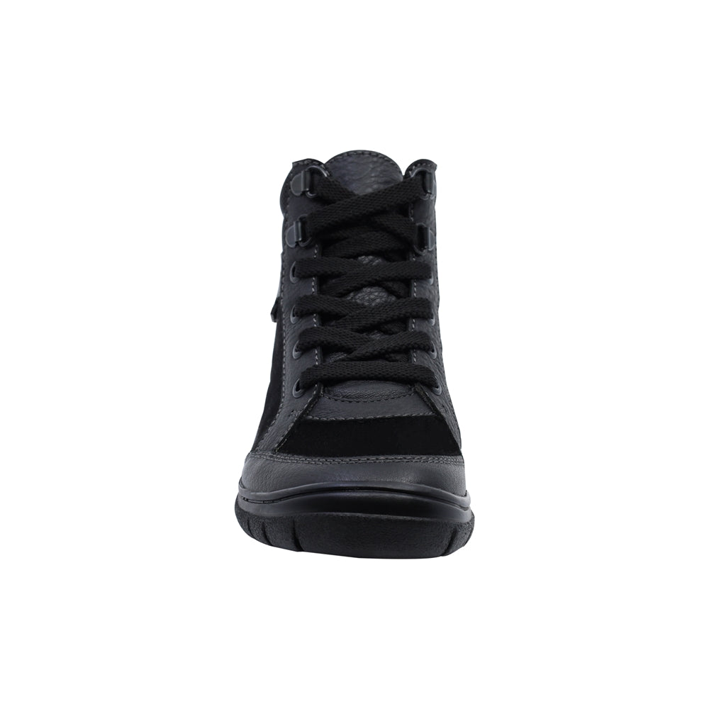 Bota Audaz para niño de piel negro Monkey con agujetas