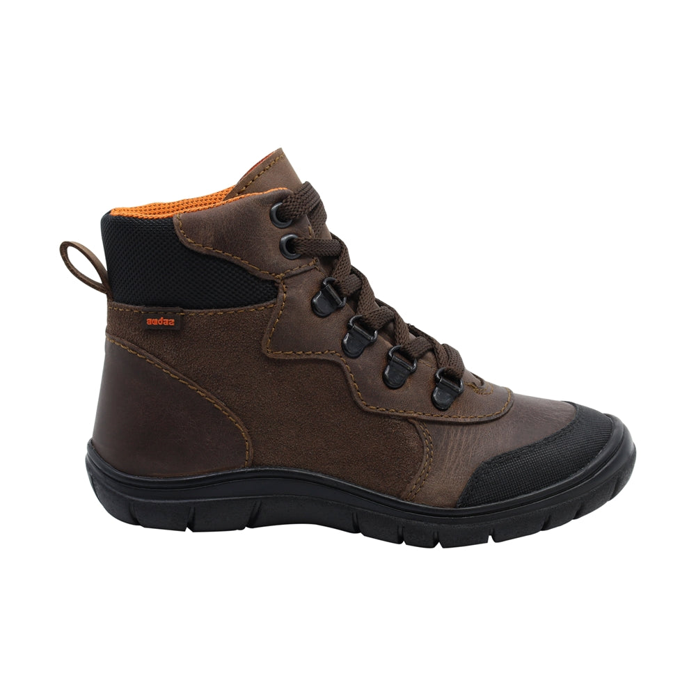 Bota para Niño Audaz Piel Color Café Monkey con puntera antiraspaduras