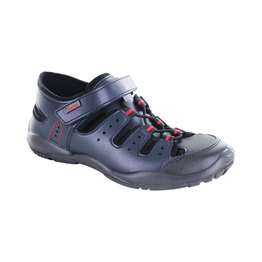 Sandalias para Niño Audaz Material Sintético Color Azul Titán con Tira de Contacto