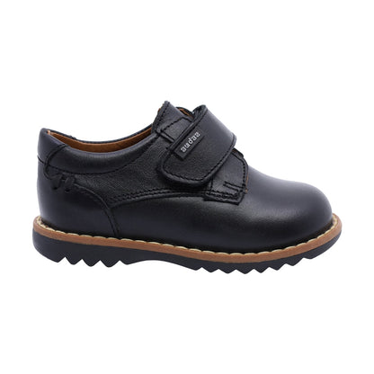 Zapato Audaz para niño en piel negro Rondy con tira de contacto