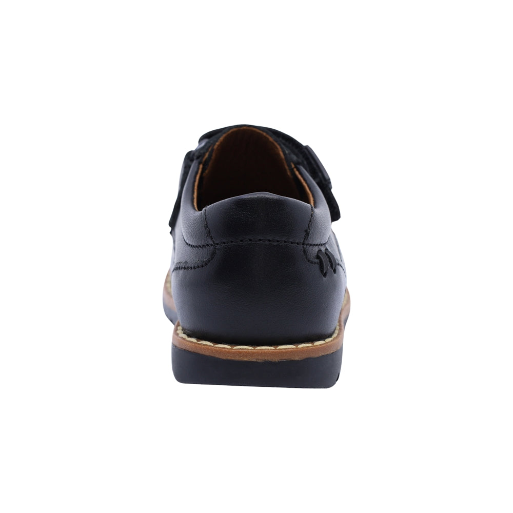 Zapato Audaz para niño en piel negro Rondy con tira de contacto
