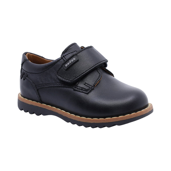 Zapato Audaz para niño en piel negro Rondy con tira de contacto