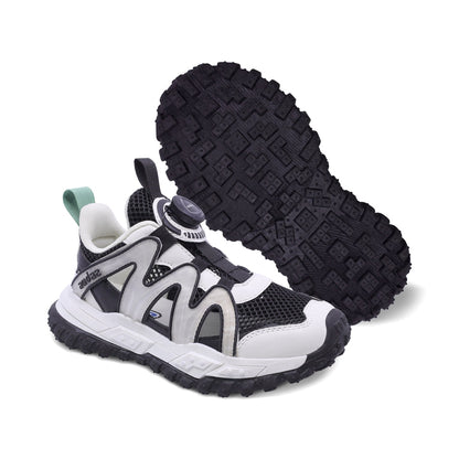 Tenis Audaz para niño en textil negro Krusty  con Twist and Pop.