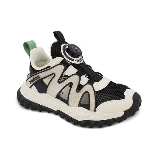 Tenis Audaz para niño en textil negro Krusty  con Twist and Pop.