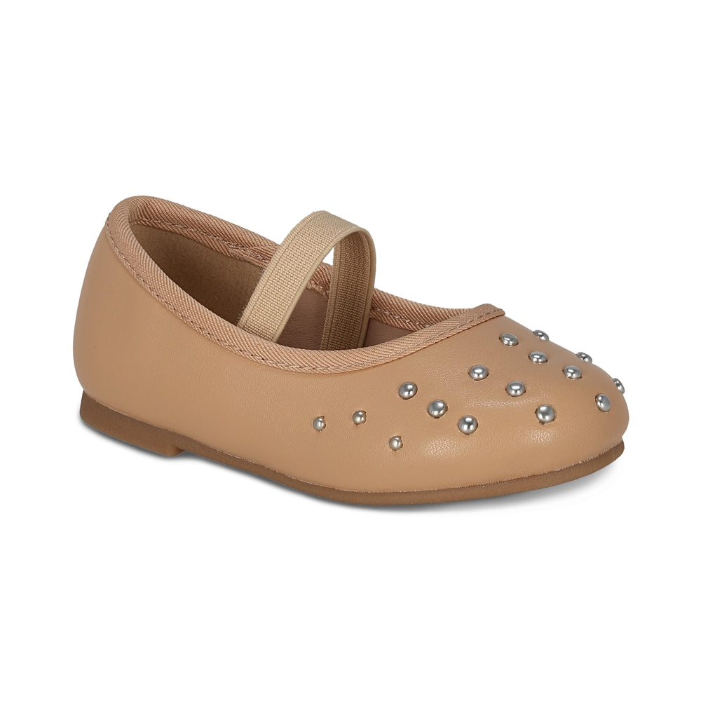 Balerina Coqueta para niña en sintético beige Lassie con detalles metálicos