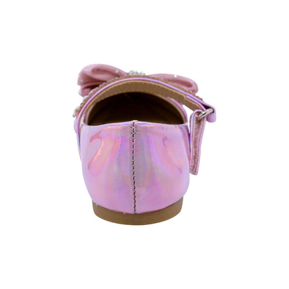 BALERINA COQUETA PARA NIÑA DE SINTÉTICO COLOR ROSA DOLLY CON TIRA DE CONTACTO