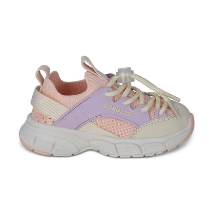 Tenis Coqueta para niña en textil morado Simba con agujeta.