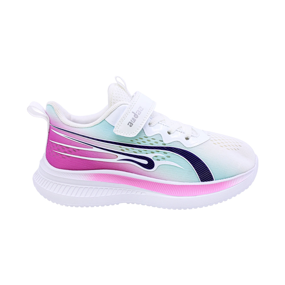 TENIS COQUETA PARA NIÑA SINTÉTICO COLOR BLANCO FIUSHA DE CONTACTO