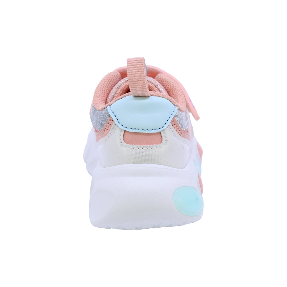 TENIS COQUETA PARA NIÑA DE SINTÉTICO COLOR SALMON BULMA CON TIRA DE CONTACTO