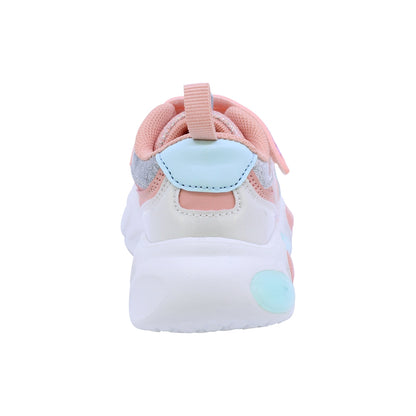TENIS COQUETA PARA NIÑA DE SINTÉTICO COLOR SALMON BULMA CON TIRA DE CONTACTO