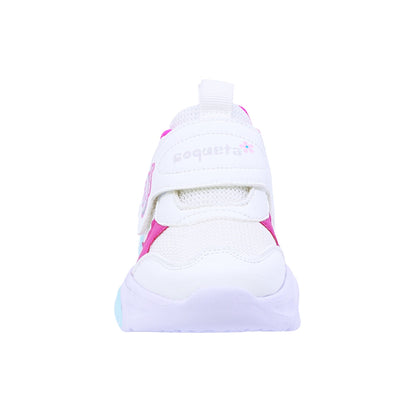TENIS COQUETA PARA NIÑA COLOR BLANCO FIUSHA DE CONTACTO
