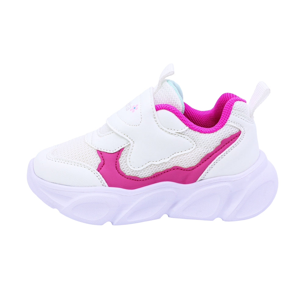 TENIS COQUETA PARA NIÑA COLOR BLANCO FIUSHA DE CONTACTO