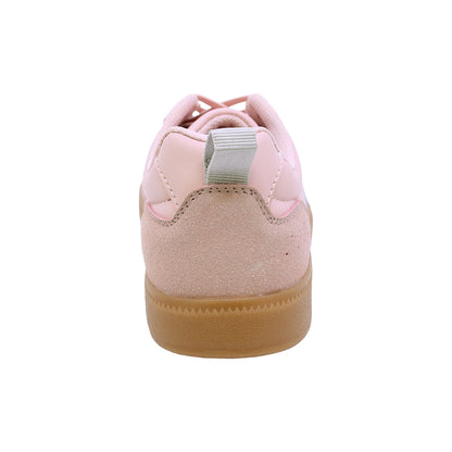 TENIS COQUETA PARA NIÑA DE SINTÉTICO COLOR ROSA TIMON CON AGUJETA