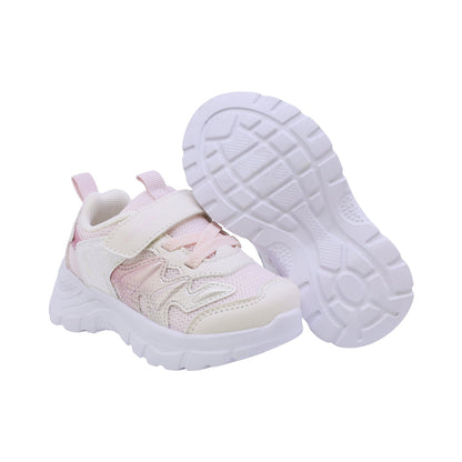 TENIS COQUETA PARA NIÑA COLOR BLANCO ROSA DE CONTACTO