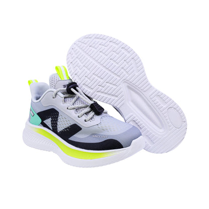 TENIS AUDAZ PARA NIÑO COLOR GRIS DE SINTÉTICO ROCCO CON AGUJETA ELÁSTICA