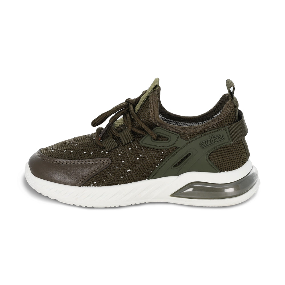 Tenis Audaz para niño en verde Dino con agujeta.