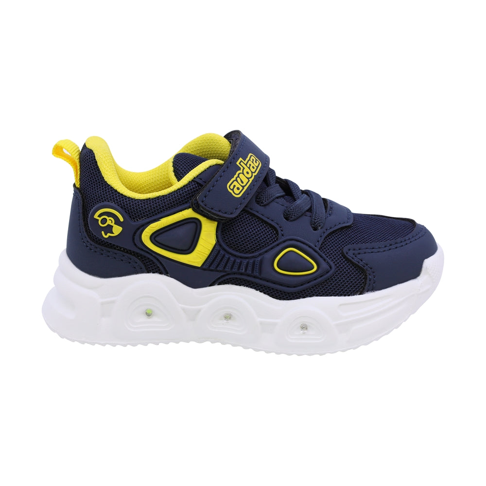 TENIS AUDAZ PARA NIÑO DE SINTÉTICO COLOR AZUL ORION CON LUCES