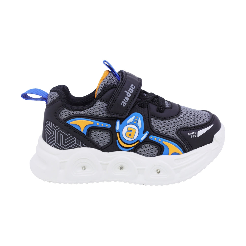 TENIS AUDAZ PARA NIÑO COLOR NEGRO DE SINTÉTICO ORION CON TIRA DE CONTACTO