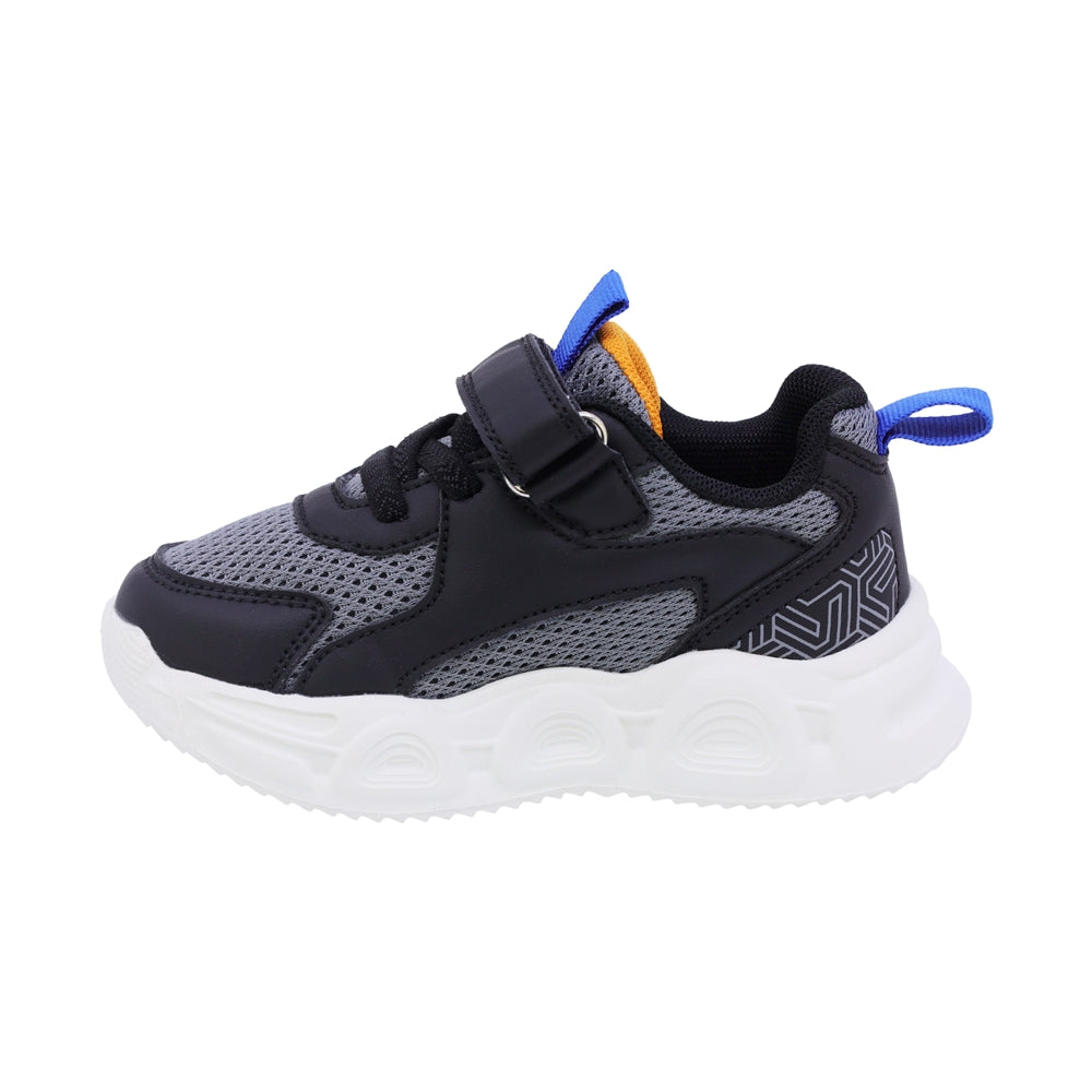 TENIS AUDAZ PARA NIÑO COLOR NEGRO DE SINTÉTICO ORION CON TIRA DE CONTACTO
