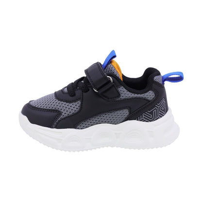TENIS AUDAZ PARA NIÑO COLOR NEGRO DE SINTÉTICO ORION CON TIRA DE CONTACTO