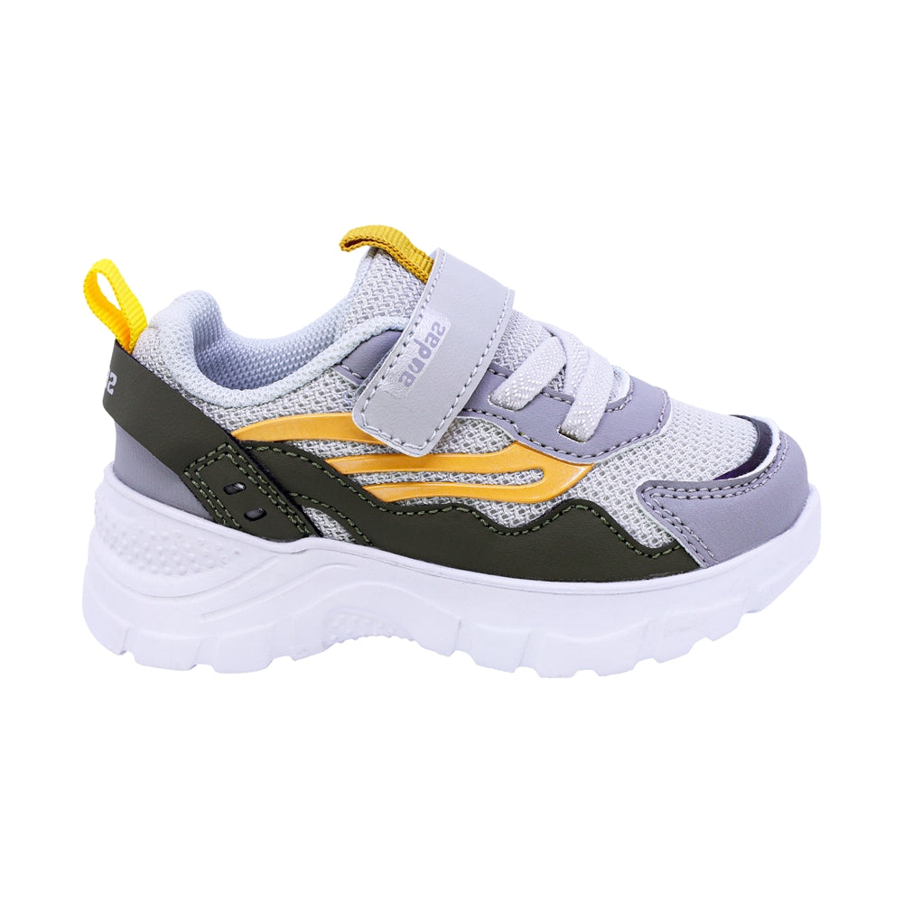 TENIS AUDAZ PARA NIÑO COLOR GRIS DE SINTÉTICO NEMO CON TIRA DE CONTACTO