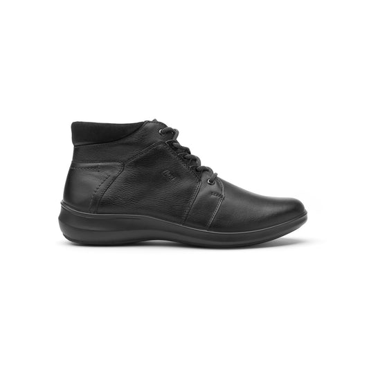 Botín Casual Flexi De Agujetas  Para Mujer - Estilo 25911 Negro