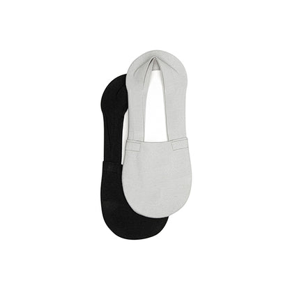 2-Pack Calcetín Invisible Flexi para Mujer Estilo 090910 Negro Y Gris