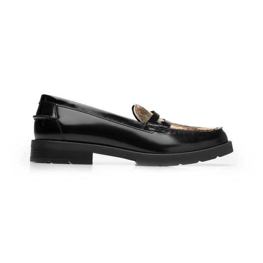 Mocasín Casual Quirelli para Mujer Estilo 303704 Negro - Vaca
