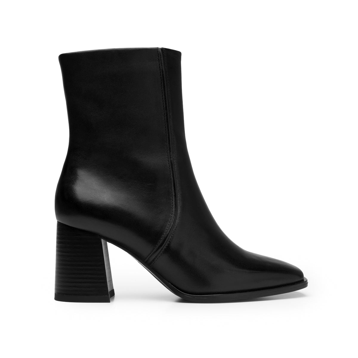 Botín De Piel Quirelli para Mujer Estilo 303903 Negro