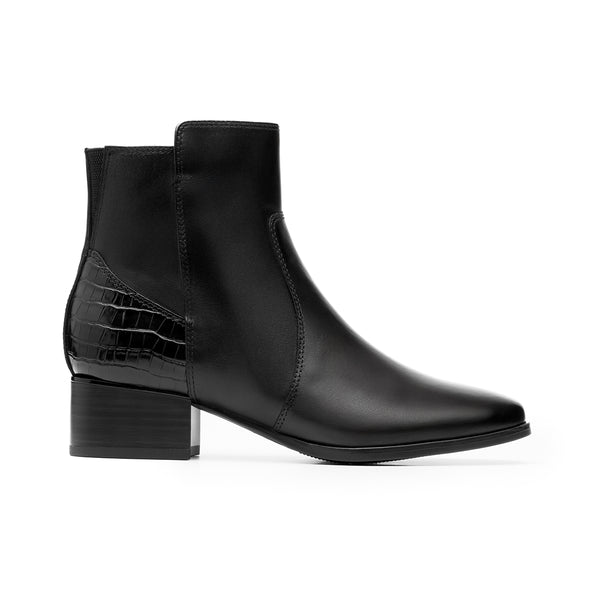 Botín Semivestir Quirelli para Mujer Estilo 305902 Negro