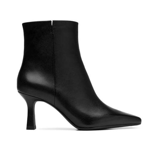 Botín Puntal De Tacón Quirelli para Mujer Estilo 307001 Negro