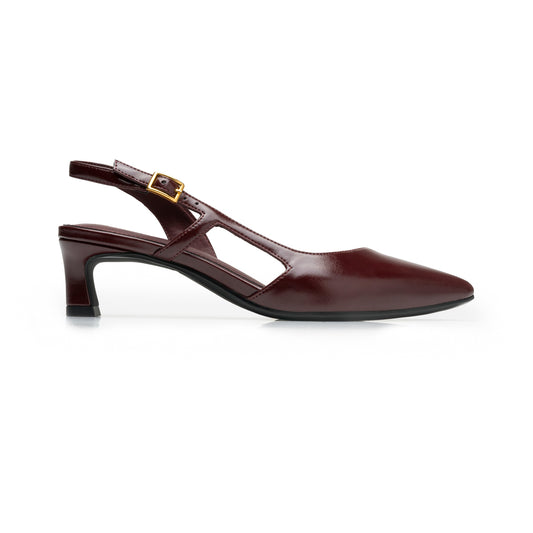 Zapatilla Sling Back Quirelli para Mujer Estilo 307202 Vino