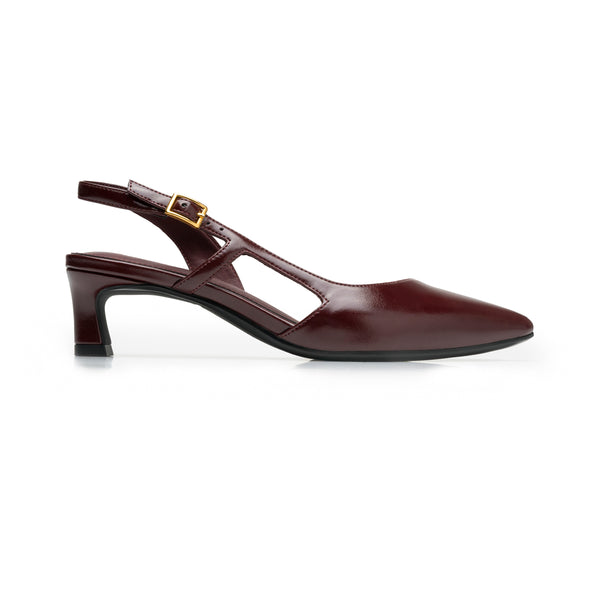 Zapatilla Sling Back Quirelli para Mujer Estilo 307202 Vino