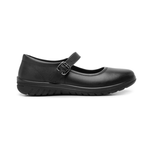 Balerina Escolar Ajustable Flexi para Mujer Estilo 35322 Negro