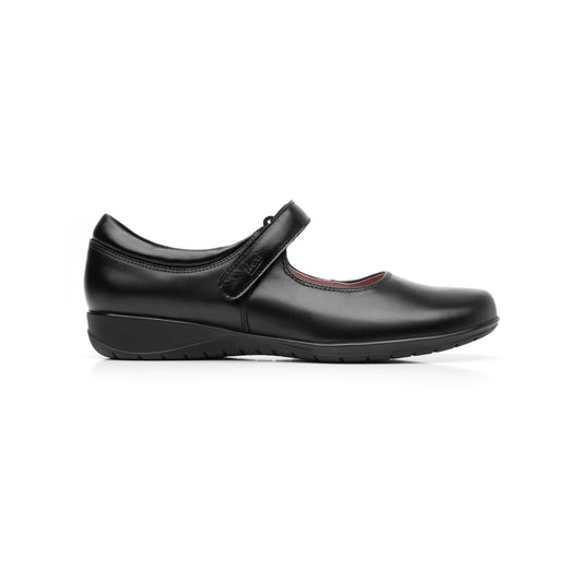 Flat Escolar Flexi Con Pulsera Con Velcro Para Niña - Estilo 35802 Negro
