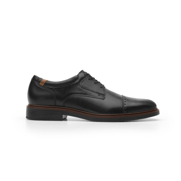 Zapato De Vestir Para Salir Flexi De Tipo Derby Para Hombre - Estilo 400102 Negro