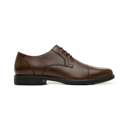 Derby Semivestir Flexi para Hombre con Amarre Frontal Estilo 407801 Tan