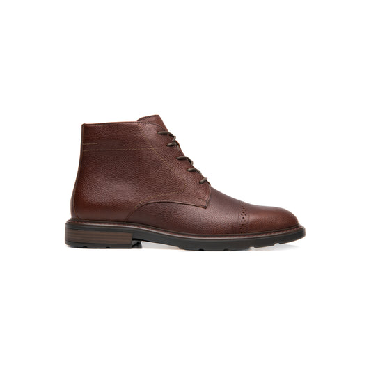Botín Casual De Piel Flexi para Hombre Estilo 419409 Cafe