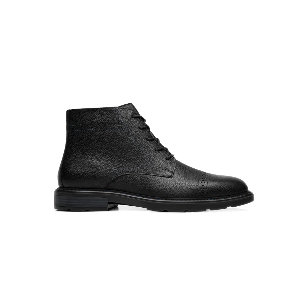 Botín Casual De Piel Flexi para Hombre Estilo 419409 Negro