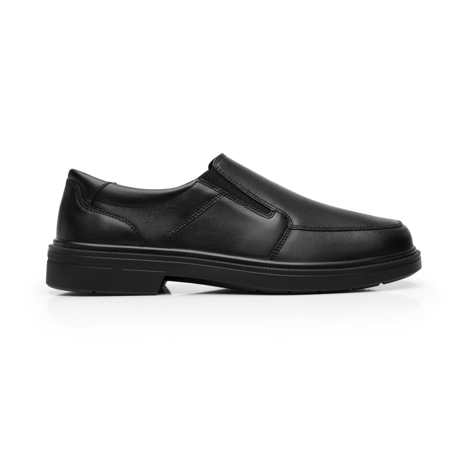 Calzado Confort Slip On Flexi para Hombre con Shock Point Estilo 419602 Negro